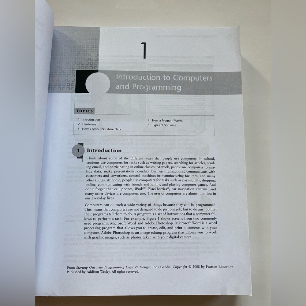 Pearson Custom Computer Science:
Starting Out with Programming Logic and Design - Picture 6 of 12